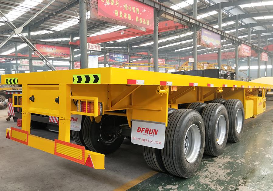 3 Axles 40FT Flatbed Trailer