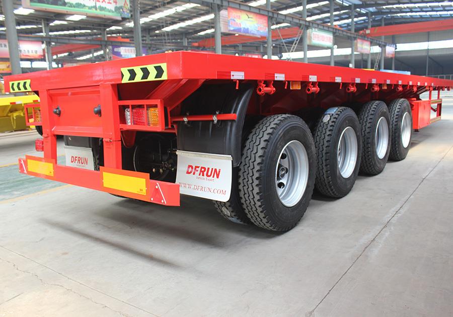 4 Axlels 40FT flatbed trailer