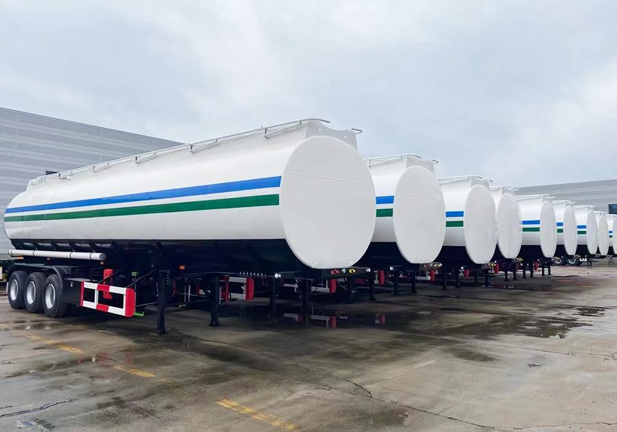 Axles 34000liters steel tank trailer