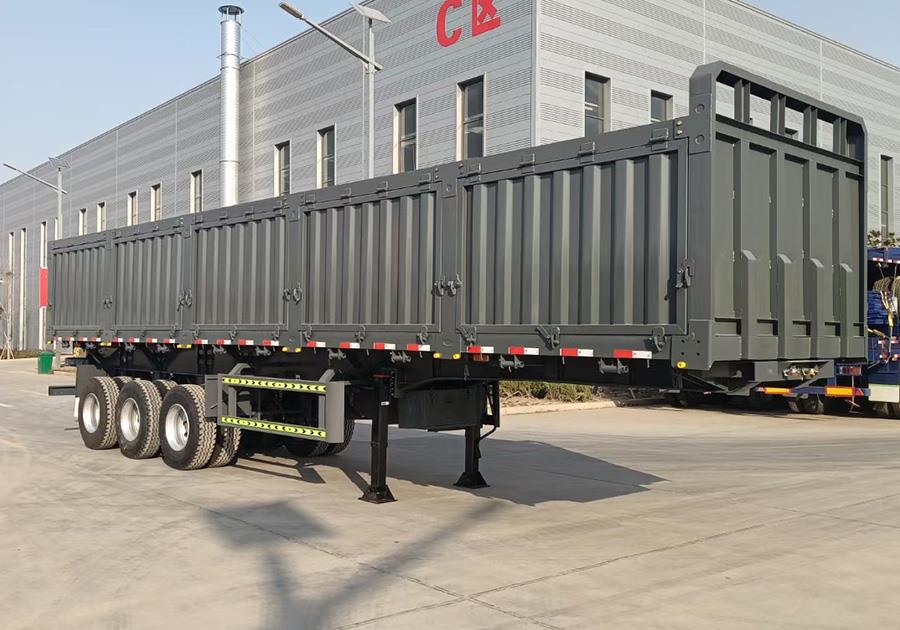 3 Axles 30-35m3 Side tipper trailer